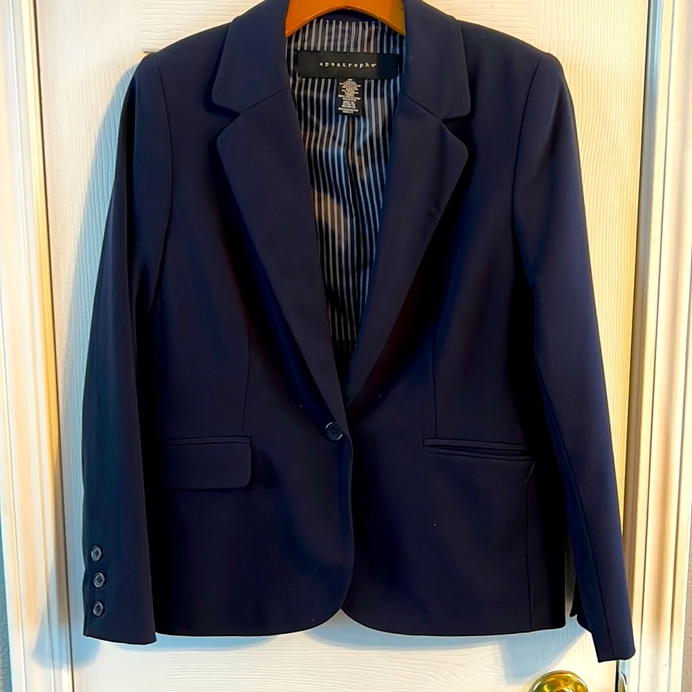 Apostrophe blue suit jacket size 10P